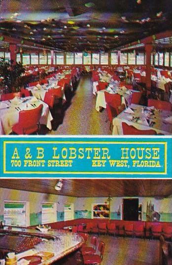 Interior A & B Lobster House 700 Front Street Key West Florida 1968