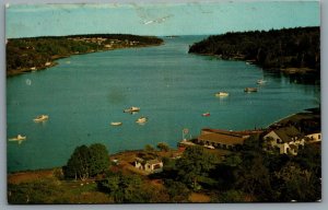 Postcard Halifax NS c1970 Northwest Arm From Dingle Tower Halifax Harbour View