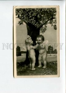 3153805 Nude ANGELS w/ Apple ADAM & EVE by MF old card