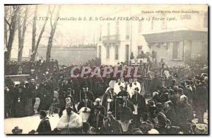 Old Postcard Autun Funerailes St Cardinal Perraud February 15, 1906