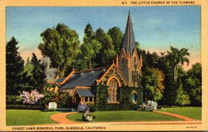 California Glendale Forest Lawn Memorial Park Little Church Of The Flowers Cu...