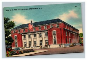 Vintage 1940's Postcard US Post Office Annex Building Providence Rhode Island