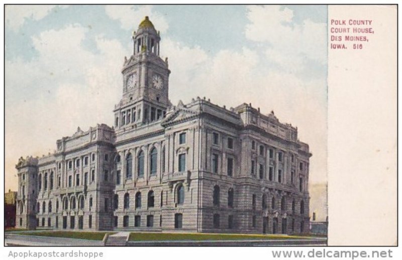 Iowa Des Moines Polk County Court House