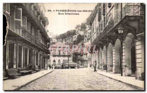 Old Postcard Plombieres Bain Rue Stanislas