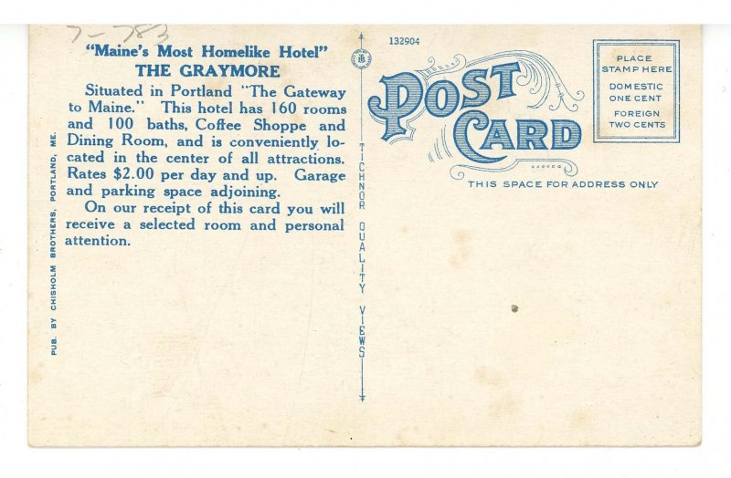 ME - Portland. Graymore Hotel