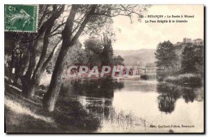 Old Postcard Besancon Doubs has Micaud The Bregille Bridge & Citadel