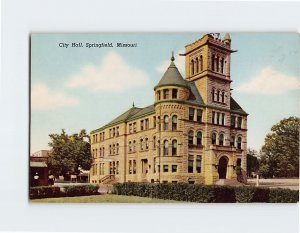 Postcard City Hall, Springfield, Missouri