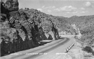 1940s MIAMI ARIZONA Superior Highway 60 RPPC postcard Cook 1806