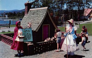 The 3 Little Pigs' Brick House Storytown U.S.A. Lake George, New York USA Vie...