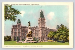 Hotel Du Gouvernement Provincial Parliament Building Quebec Canada Postcard  P6