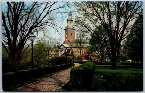 Granville Ohio 1950s Postcard Chapel Walk Swasey Observatory Presidents Home