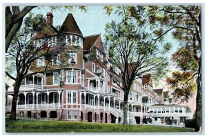 c1912's Bon Air Hotel & Restaurant Building Summerville Augusta Georgia Postcard