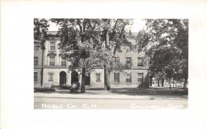 E50/ Caldwell Ohio Real Photo RPPC Postcard  c1950s Noble County Court House