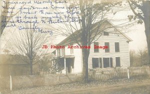 CT, New Britain, Connecticut, RPPC, House, Home, 1906 PM, Photo