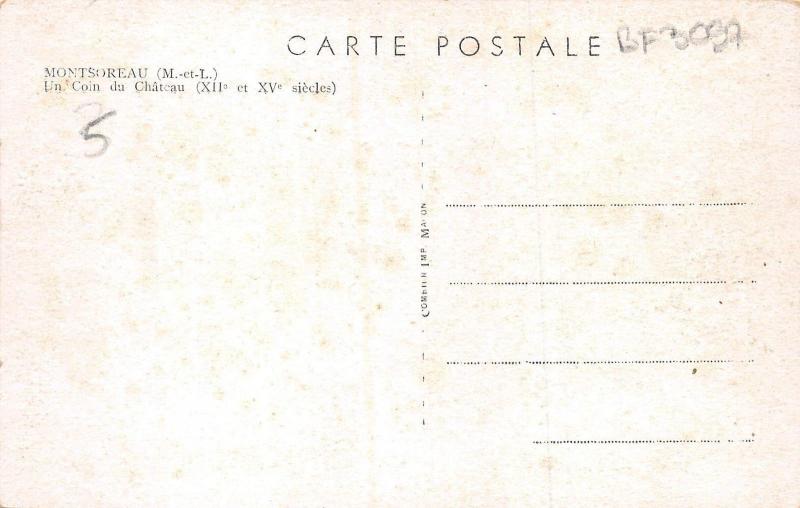 BF3097 montsoreau un coin du chateau france