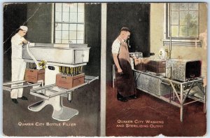 c1910 Quaker City Bestov Sanitary Dairy Appliances Advertising Postcard Milk A71
