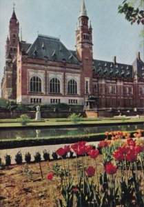 Netherlands Gravenhage The Peace Palace Side View