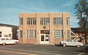 Vintage Postcard Village Hall Building Monticello New York Arthur Gramatan Art