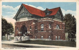 LPS70 DEFIANCE Ohio Public Library Postcard