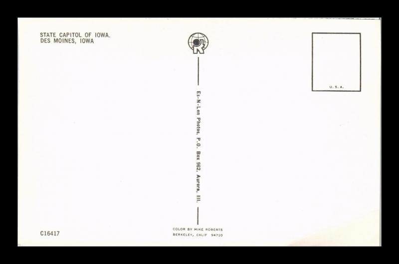 CAPITOL OF IOWA DES MOINES