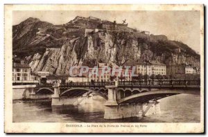 Grenoble - The Bridge of the Porte de France and Forts - Old Postcard