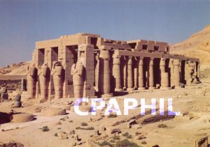 Postcard Modern Egypt Temple of fun�raire Rams�s II. Nouwel Empire Ninete...