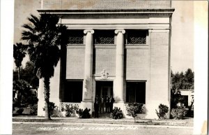 RPPC Masonic Temple, Clearwater FL Real Photo Vintage Postcard G53