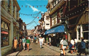 Netherlands Zandvoort Aan Zee Kerkstraat Vintage Postcard 09.52