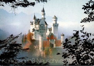 Castles Koenigsschloss Neuschwanstein Fuessen Bavaria Germany