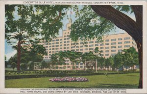 Postcard Edgewater Gulf Hotel Edgewater Park Mississippi MS