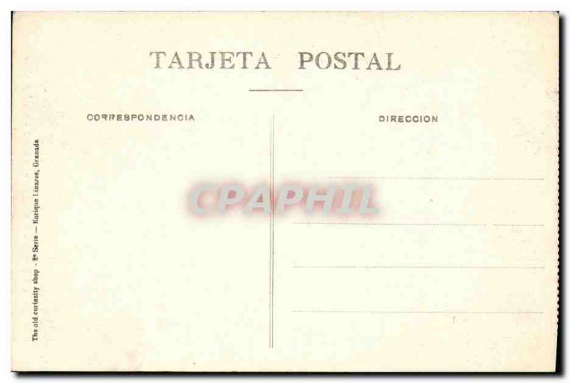 Postcard Old Granada Puerta de Justicia Interior