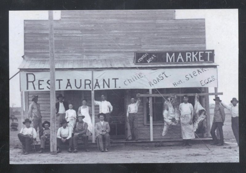 Foto Real Carney Texas Central de carne del mercado restaurante postal copia 