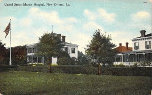 c.'11, U.S.M.C Marine Hospital, New Orleans, LA, Old Postcard