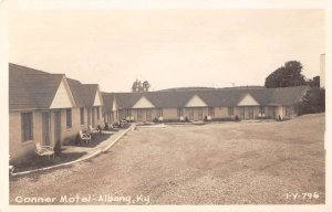Albany Kentucky Conner Motel Real Photo Vintage Postcard AA21823