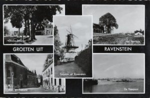 Groeten Uit Ravenstein Kerk En Postorie Holland RPC Old Postcard