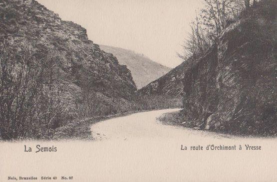La Semois Route D'Orchimont A Vresse Antique French Postcard
