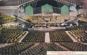 Ocean Grove NJ, New Jersey - Interior of Auditorium - pm 1911 - DB