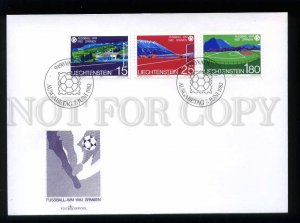 210342 Liechtenstein SPAIN 1982 Soccer football world Cup FDC