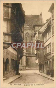 Postcard Old Colmar to the Cathedral Quarter