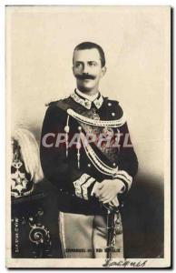 Old Postcard King Victor Emmanuel III d & # 39Italie