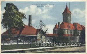 Central Depot, Bay City, MI, Michigan, USA Train Railroad Station Depot 1919 ...