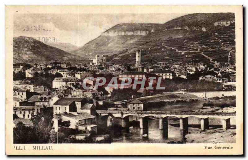 Old Postcard Millau Vue Generale