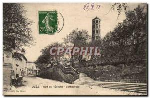 Postcard Old Uzes de l & # 39Eveche Cathedrale