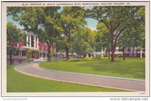 Virginia Hollins College Portion Of South Quadrangle With Dormitories