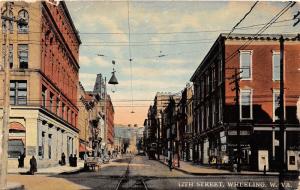 E87/ Wheeling West Virginia Postcard c1912 12th Street Stores 24