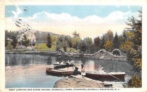 Boat Landing & Stone Bridge in Stamford, New York