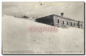 Old Postcard Mont Ventoux Vaucluse The Observatory and Observation Terrace un...