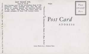 East Palace Ave. Sante Fe New Mexico NM Rainbow Man Vintage Postcard D25 