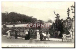 Bordeaux - Detail Northern Girondins Monument - Old Postcard