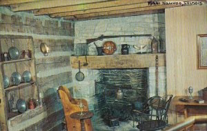 Joseph Smith Homestead Interior Of The Original Log Section Erected In 1803 N...